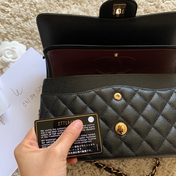 SOLD Chanel classic double flap medium black bag - Picture 4 of 8